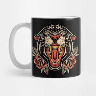 Traditional tattoo panther Mug